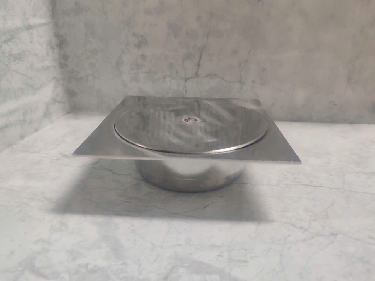 Thông tắc sàn Inox 304. Ống D200 Kiểu O2 Mặt tròn