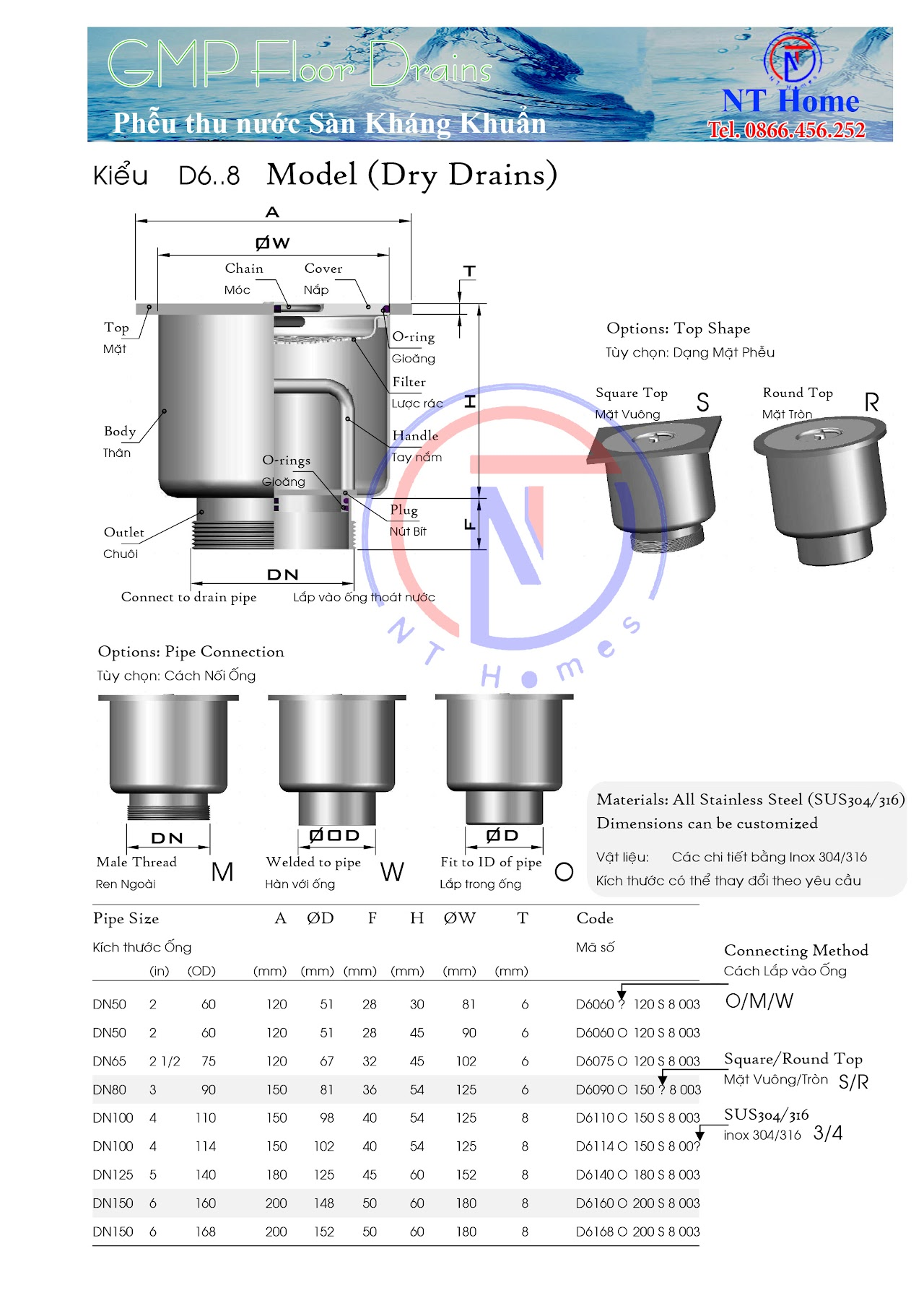 CATALOG D6 (Phễu Khô)