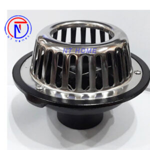 Phễu thoát nước Gang+Inox 304 DN80 Kiểu R2