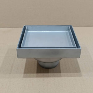Phễu thu sàn mặt dán gạch 120x120 ống D60, D90 Kiểu D8