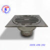 Phễu thu sàn D60, D90. Mặt 120x120. Inox 304. Ngăn mùi. Kiểu DS