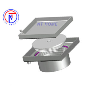 Thông tắc sàn Inox 304 nắp dán gạch Kiểu O8