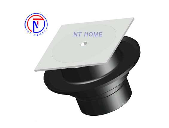 Thông tắc sàn Điều chỉnh DN65 Kiểu O4 Mặt vuông